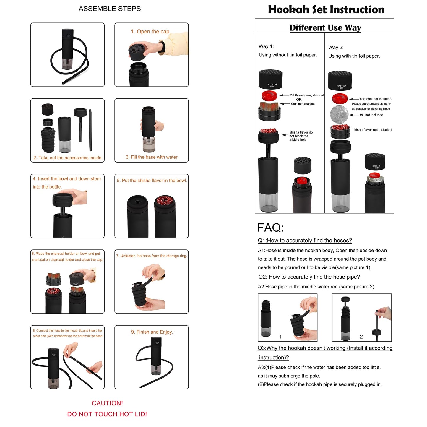 Mini Lux Portable Hookahs