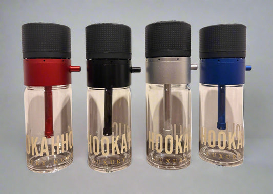 Chrome Glass Portable Luxury Hookah